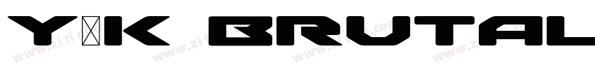 Y2K Brutalism Font字体转换